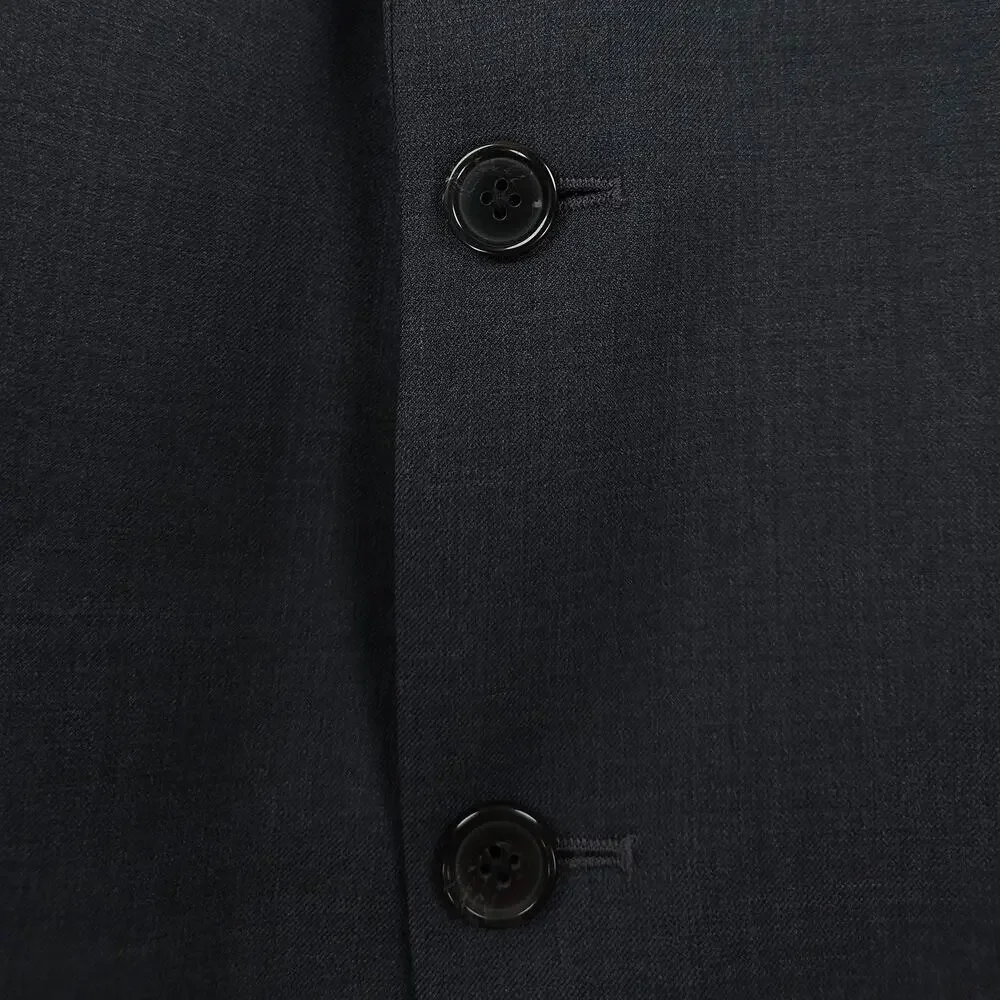 Lauren Ralph Lauren Mens Classic Fit Suit Jacket 46L Charcoal Solid Stretch Wool